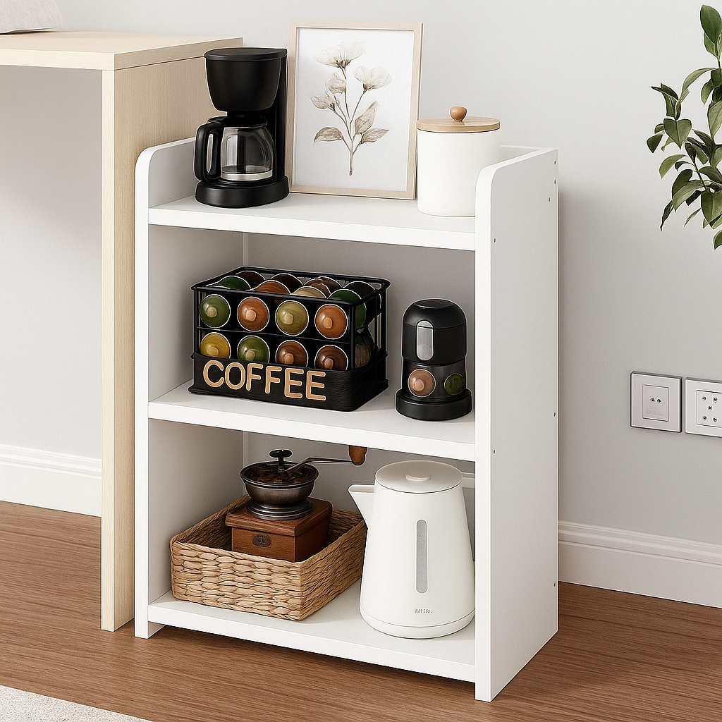 ESTANTE LIVREIRO COM DIVISÓRIAS DE MDF APARADOR BUFFET CANTINHO DO CAFÉ LIVROS SALA DIVISOR DE AMBIENTES