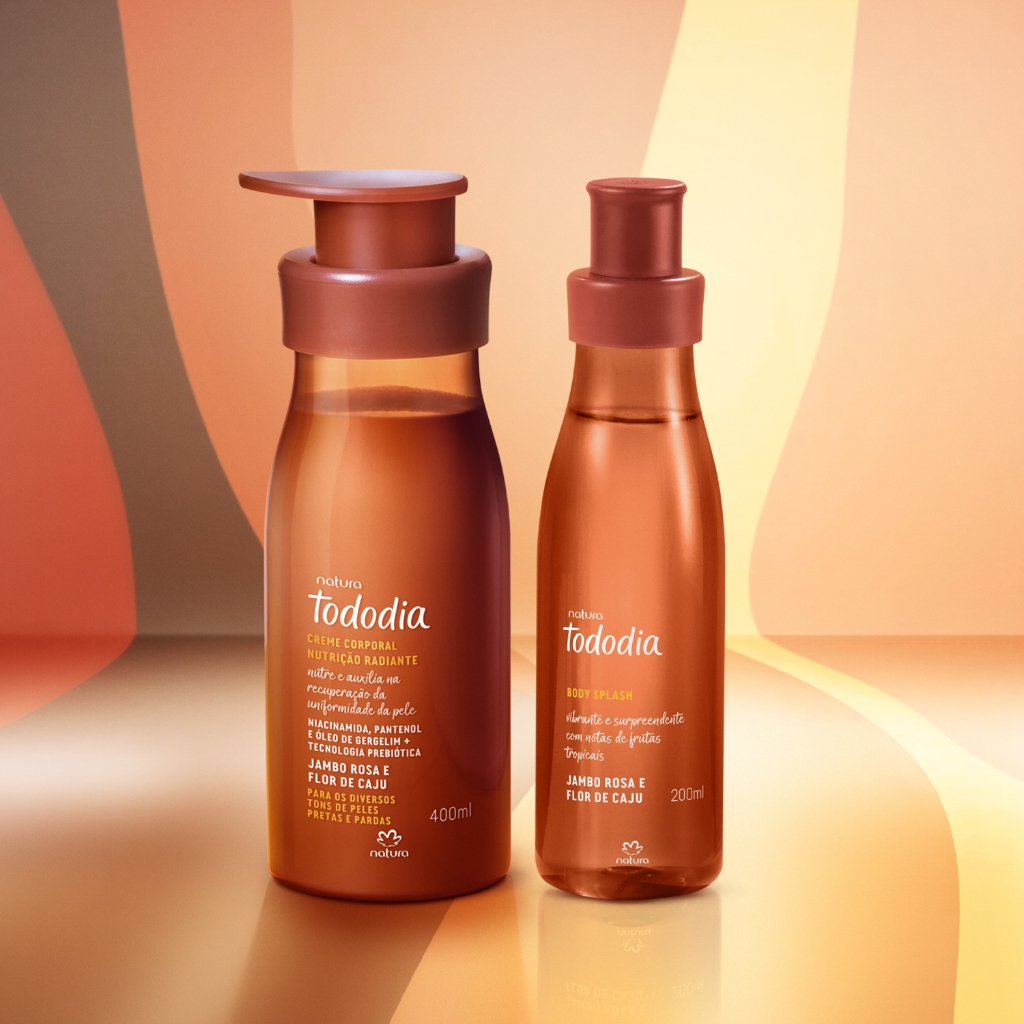 Kit Tododia Jambo Rosa e Flor de Caju - Creme + Body Splash