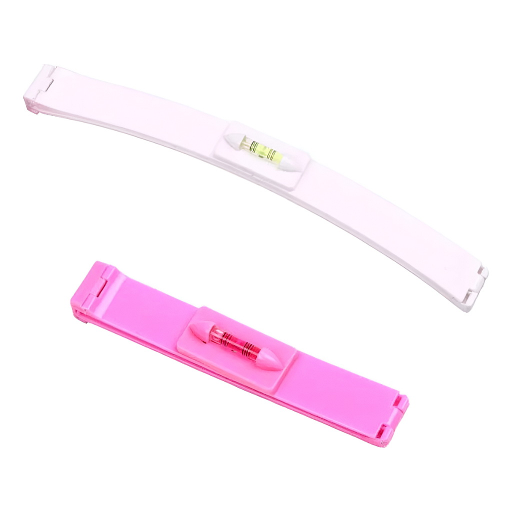 Kit 2 Regua Corte Magico Pente Creaclip Corte Franja Cabelo com Precisão Style corte Fácil