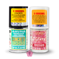 Kit 2 Bases Concreto + Nylong Sos Unhas Top Beauty em Oferta na Shopee