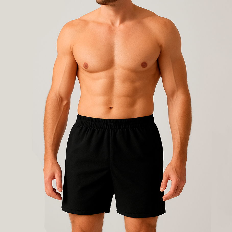 Short Masculino Bermuda Microfibra Tactel Elastano Academia Treino Praia