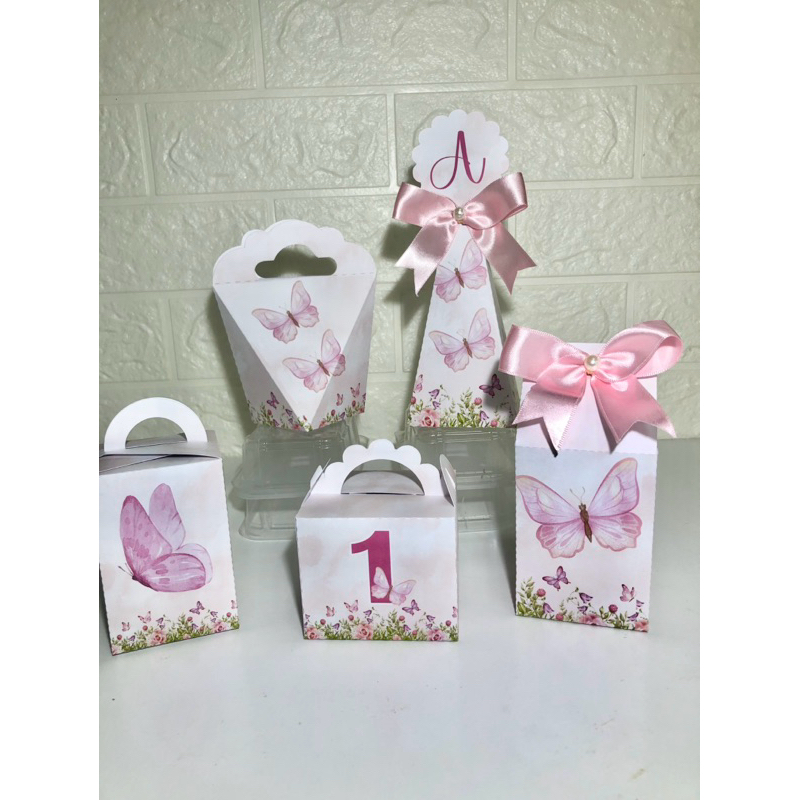KIT FESTA Jardim Encantado Personalizado pegue e Monte Lembrancinhas - Aniversário - Caixinha Personalizadas