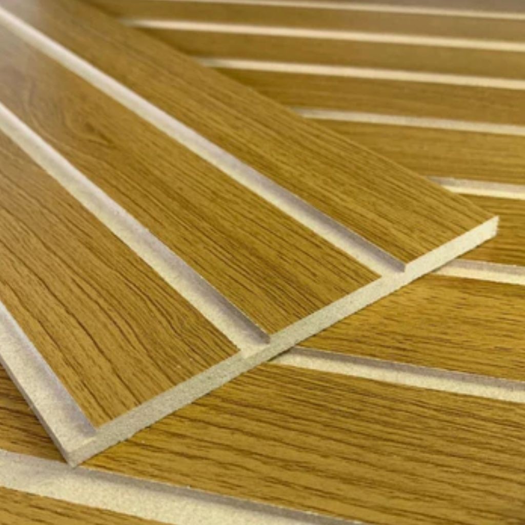 KIT ATÉ 100 Placas Painel Ripado MDF Autocolante 45x11cm / Parede Decorativa Premium – Envio FULL em Oferta na Shopee