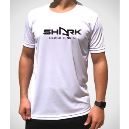 Camiseta Esportiva Masculina Feminina SHARK  para Padel e Beach Tennis dry fit com proteção atividades físicas VERÃO UV. em Oferta na Shopee