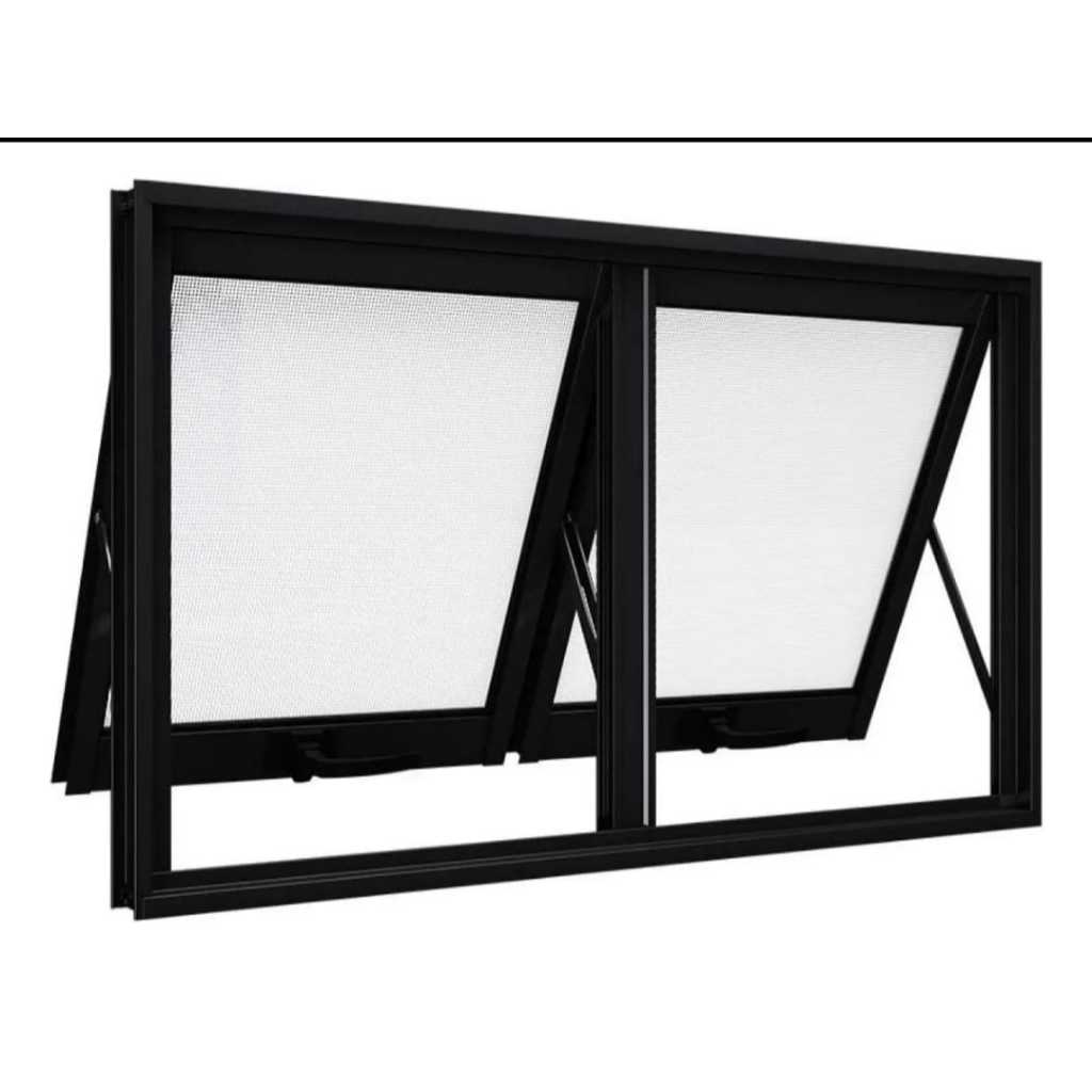 Vitro Max Ar Duplo A 60x100 L Alumínio Preto Linha Suprema