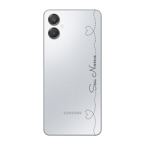 Capinha para Samsung A07 Anti Impacto Personalizada - Com Nome na lateral - Fundo transparente em Oferta na Shopee