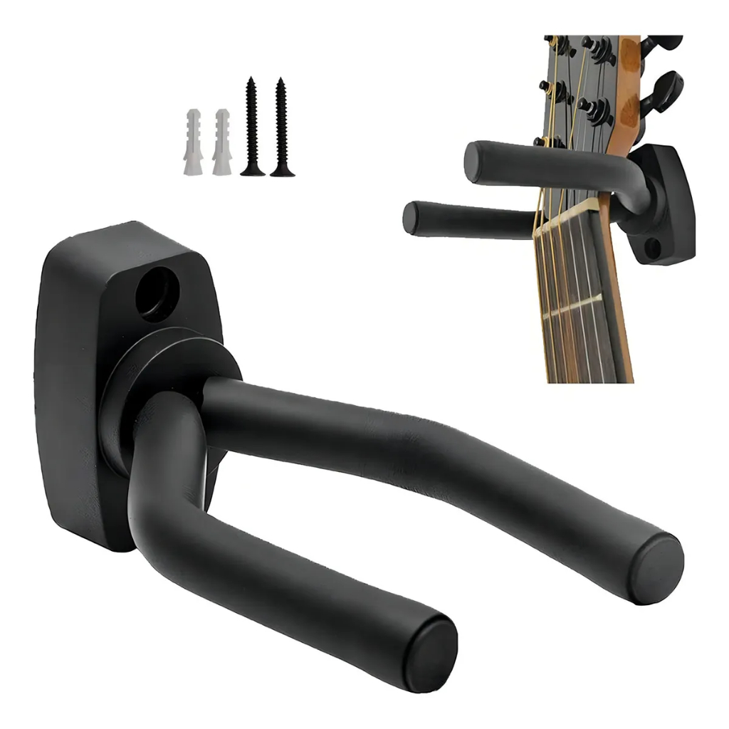 Suporte De Parede Gancho para pendurar instrumentos Violões Guitarras Cavaquinho Contra Baixo Violino Organizador Em Aço