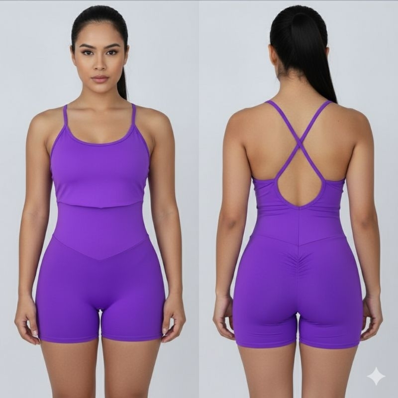 Macaquinho fitness academia roxo M | CDG Fitness