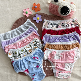 Kit 10 Calcinha Infantil Algodão Estampadas Coloridas e Confortaveis Dia Dia Menina Criança em Oferta na Shopee