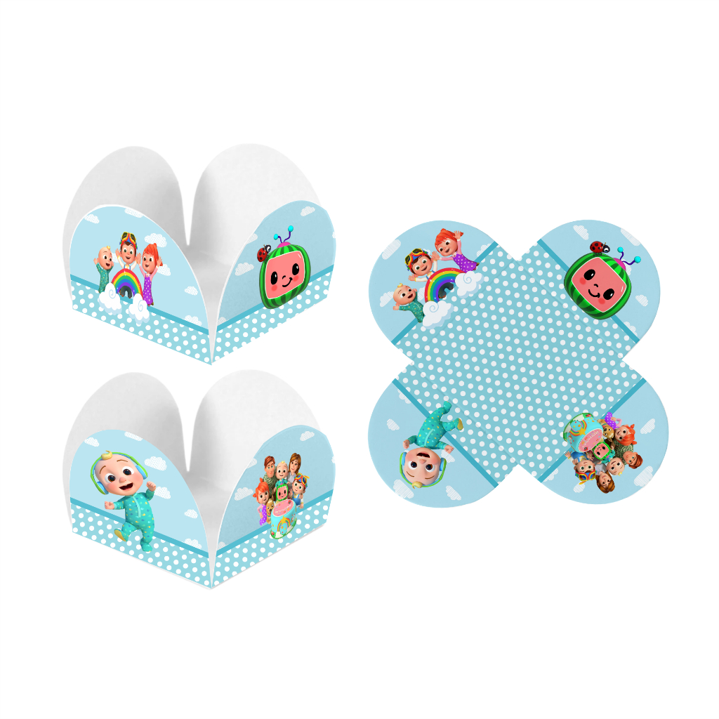 Forminhas 4 Pétalas Tema Cocomelon Festas Aniversários em Oferta na Shopee