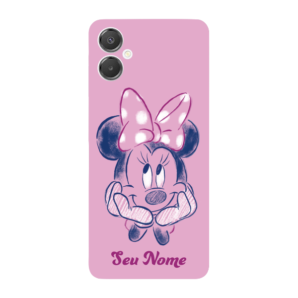 Capinha para Samsung A07 Anti Impacto Personalizada - Minnie com nome em Oferta na Shopee