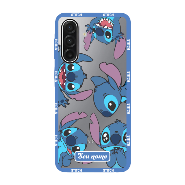 Capinha para Samsung A17 Anti Impacto Personalizada - Lilo e Stitch - Stiti Transparente com nome em Oferta na Shopee