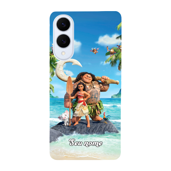 Capinha para Samsung S25 Edge Anti Impacto Personalizada - Moana com nome