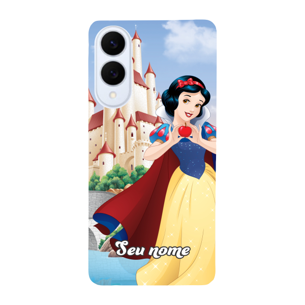 Capinha para Samsung S25 Edge Anti Impacto Personalizada - Branca de Neve com nome