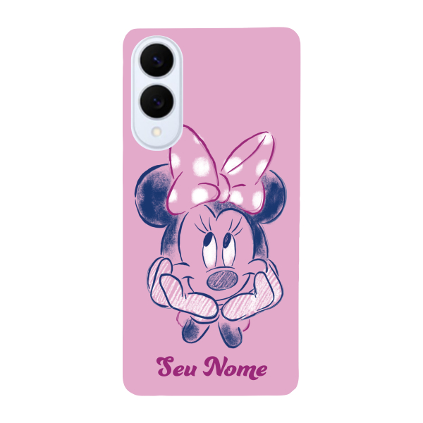 Capinha para Samsung S25 Edge Anti Impacto Personalizada - Minnie com nome