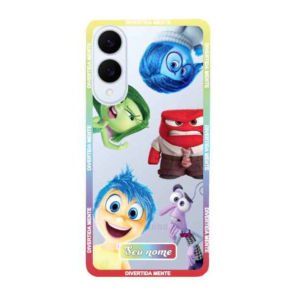 Capinha para Samsung S25 Edge Anti Impacto Personalizada - Divertidamente - Divertida Mente com nome