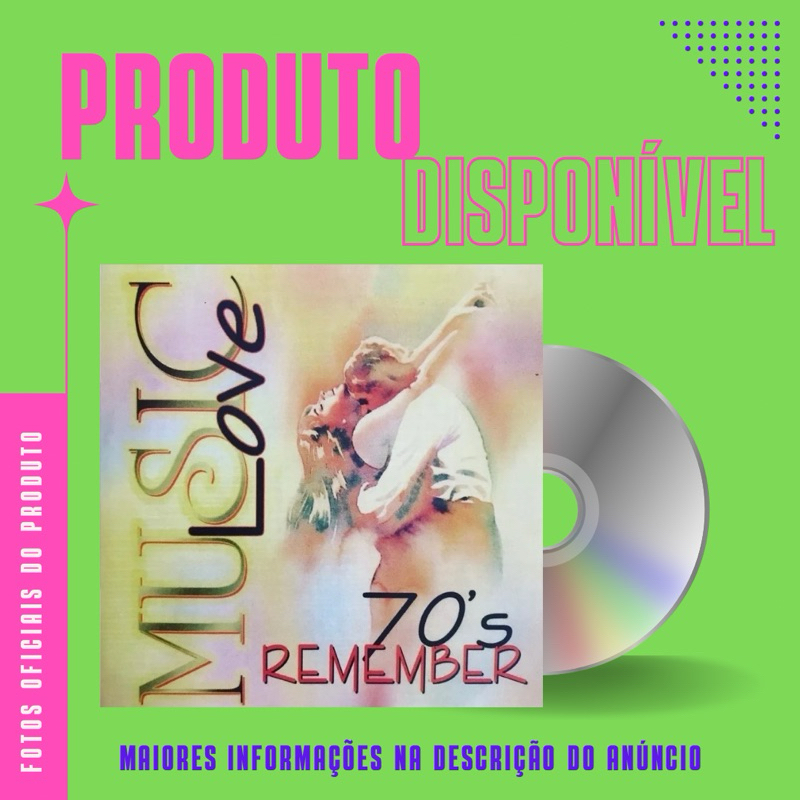 CD MUSIC LOVE 70’S REMEMBER - Elton John, Michael Jackson, Johnny Rivers, Rod Stewart, Eric Carmen