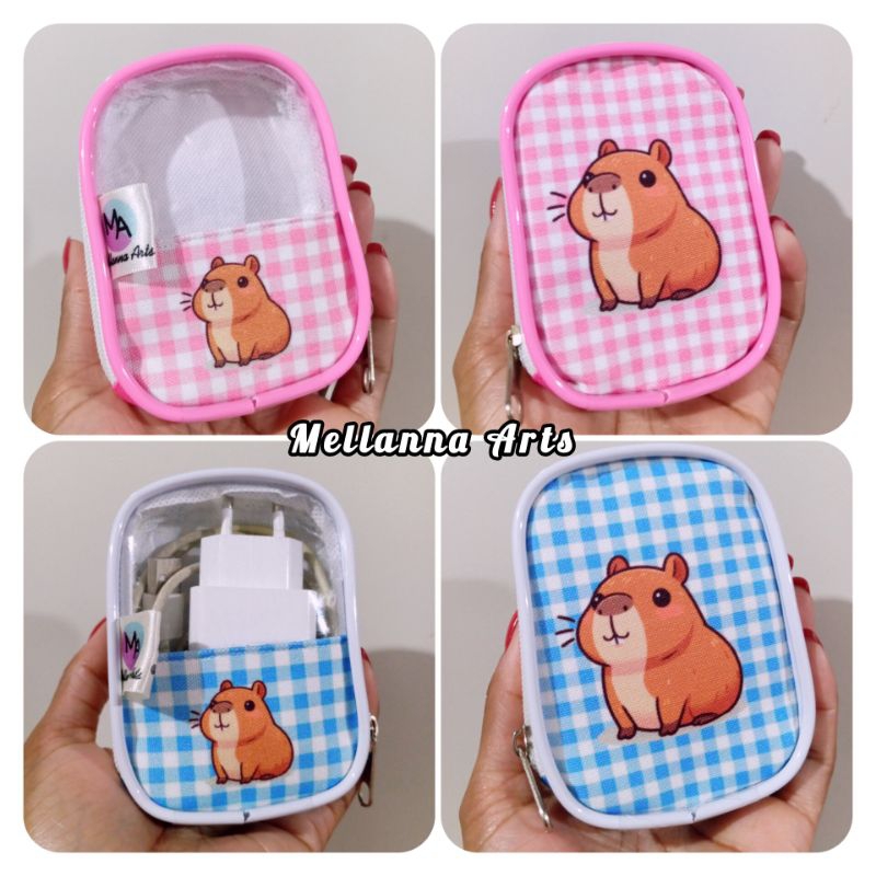 Bolsa pequena Porta carregador portátil de bolsa personalizado remédios absorventes fone de ouvido lembrancinha
