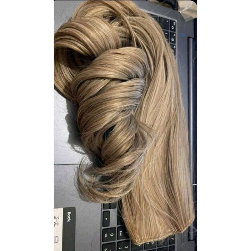 cabelo bio humano EUROPEU misto com humano 75 cm com tic tac LINHA A