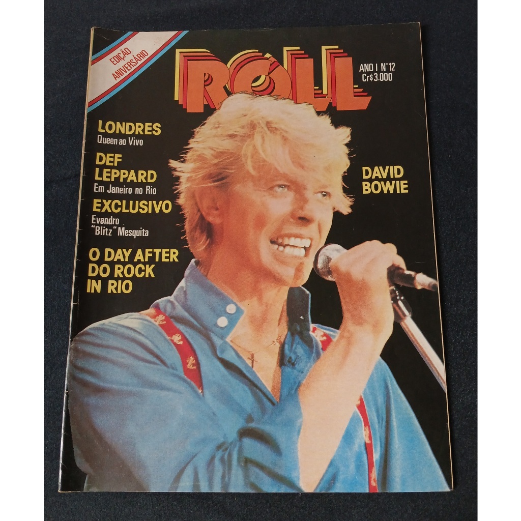 Revista Roll 12 David Bowie (Queen, Def Leppard, Rock In Rio)