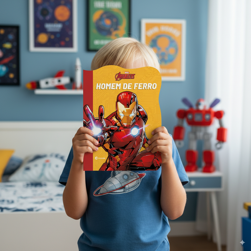 Livro Recortado Marvel – Homem de Ferro - Avengers em Oferta na Shopee