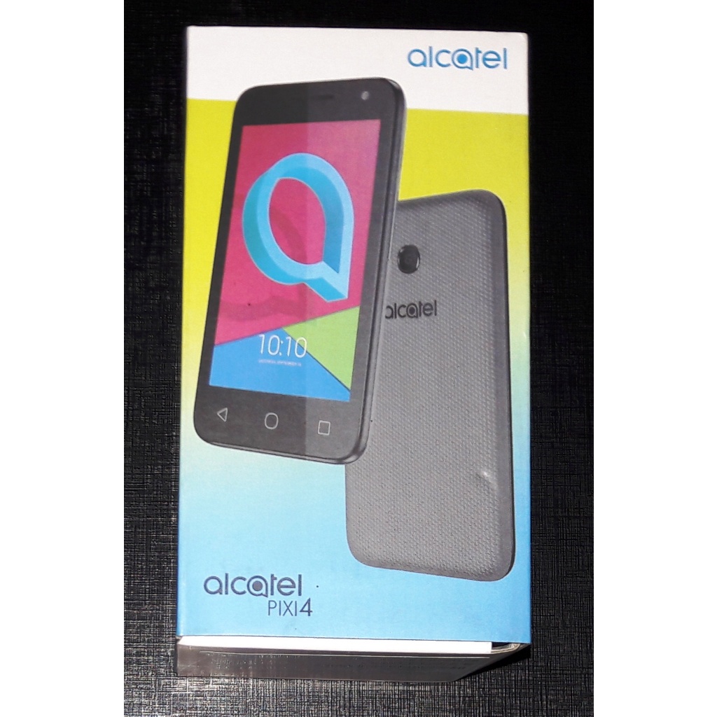 Somente Caixa Capa Carregador Fone de Ouvido e Manual Acessórios Originais Novos NÃO Acompanha Celular Alcatel Pixi4