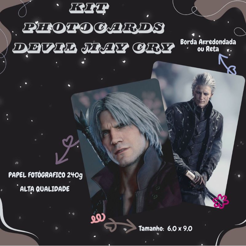 Photocards Devil May Cry | Kit com 9 | (6x9cm) em Oferta na Shopee