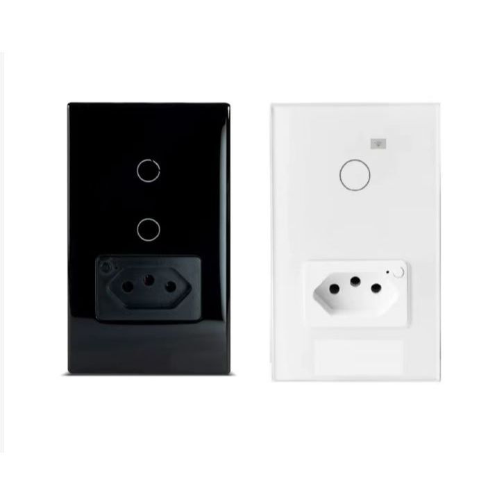 Interruptor Inteligente 1  2 Botão + Tomada Wifi Smart A