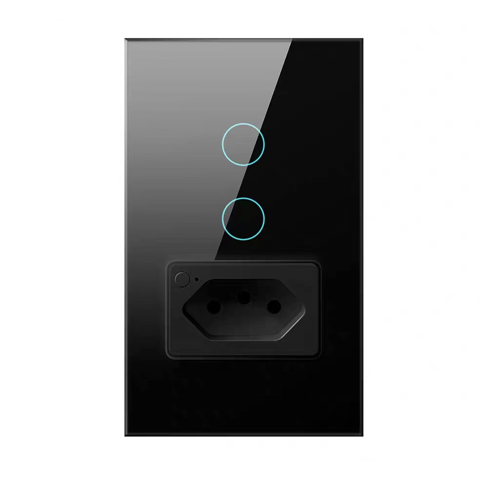 Interruptor Inteligente 1  2 Botão + Tomada Wifi Smart