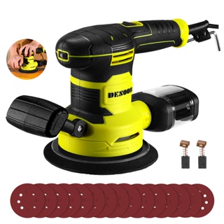 Lixadeira Profissional Roto Orbital 500w Com Alça Auxiliar Caixa Coletora De Pó Diâmetro Do Disco De 150 MM DESOON em Oferta na Shopee