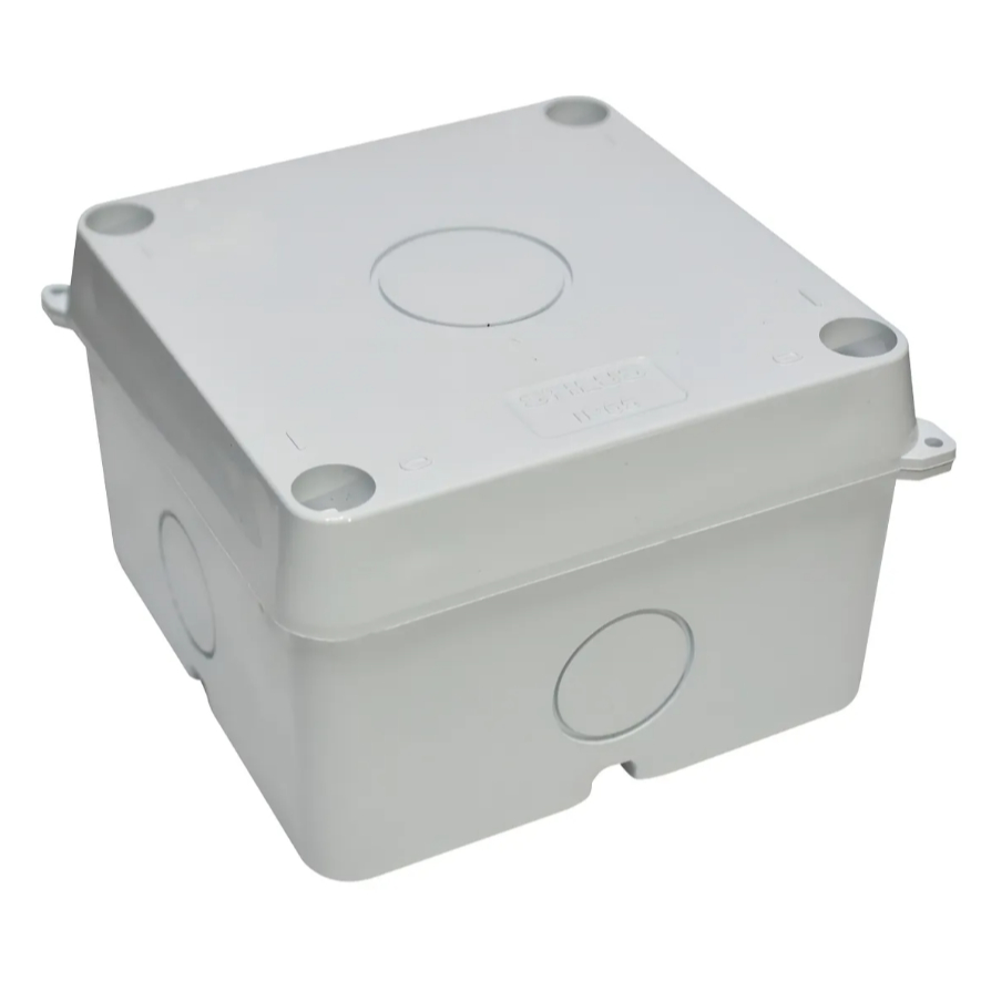 kit com Caixas Plastica Organizadora Camera Cftv 100x100x70mm Ip65 Branco