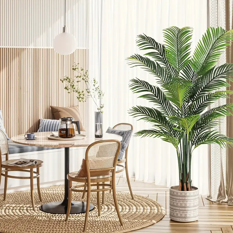 Palmeira Artificial Areca - Planta Decorativa para Sala de Estar e Interior