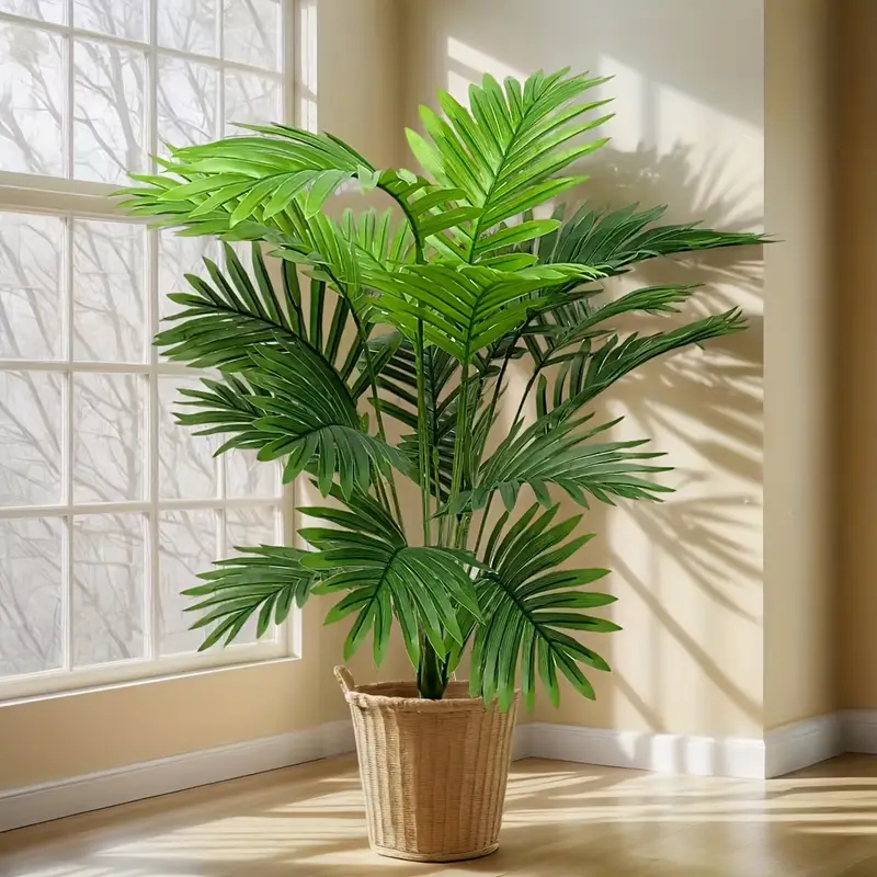 Palmeira Artificial Areca - Planta Decorativa para Sala de Estar e Interior em Oferta na Shopee