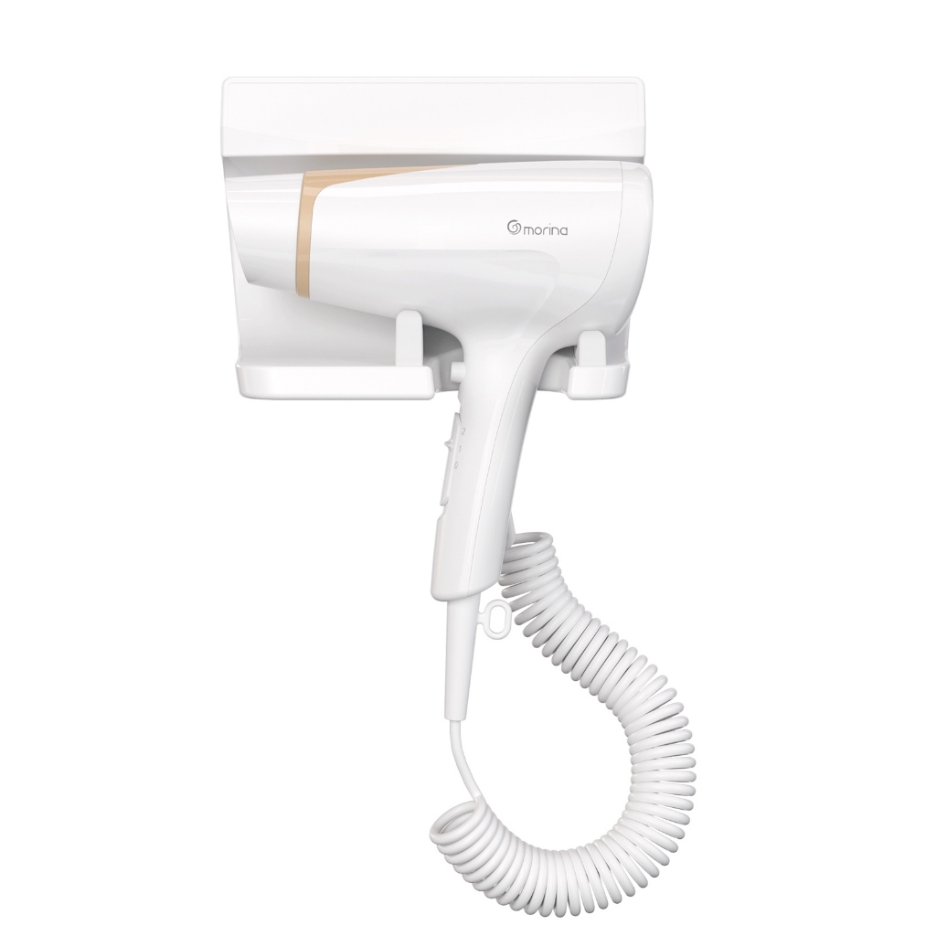 MORINA Secador de cabelo 1800 watts Branco Com suporte de parede 220V em Oferta na Shopee