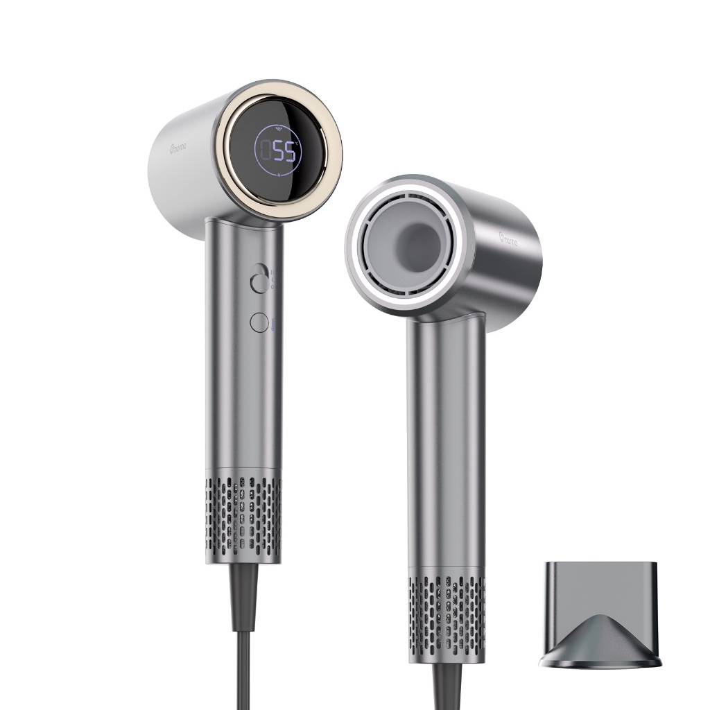 MORINA Secador de cabelo de alta velocidade 1500 watts Cinza com coletor de vento 127V em Oferta na Shopee