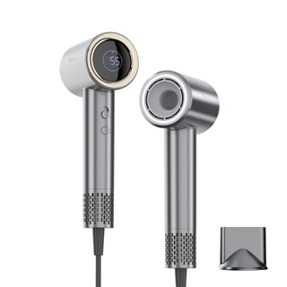 MORINA Secador de cabelo de alta velocidade 1500 watts Cinza com coletor de vento 127V em Oferta na Shopee