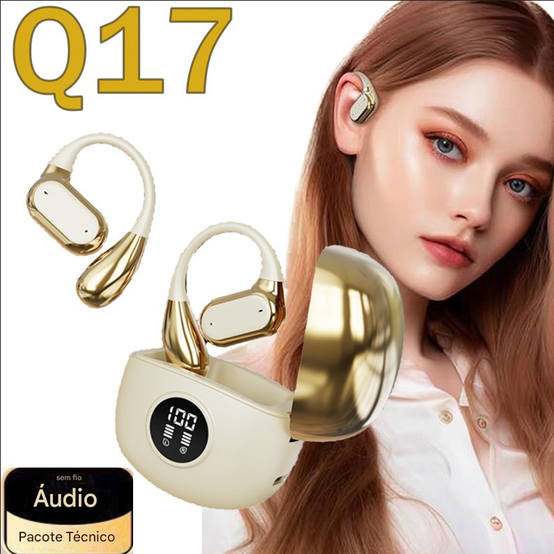 2025 novo Q17 Fones de ouvido sem fio, abertos, para jogos eesportes, com bateria de longa duracǎo em Oferta na Shopee