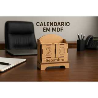 CALENDÁRIO PERMANENTE MDF PEQUENO PERSONALIZADO em Oferta na Shopee