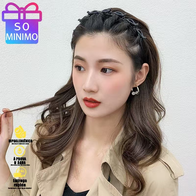 Grampo de Cabelo Antideslizante – Ideal para Franjas e Finalizações em Oferta na Shopee