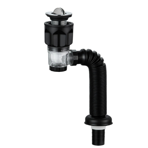 Mangueira anti-odor para drenagem de lavatório - acessórios de drenagem horizontal e vertical de dupla utilização