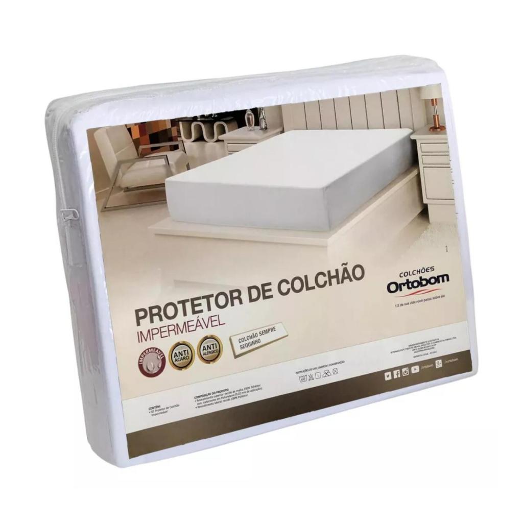 Capa de Colchão Ortobom King Impermeável Fácil de Lavar em Oferta na Shopee