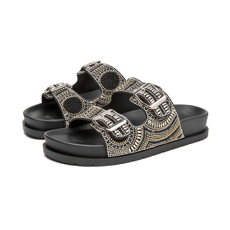 Birken Meijile sandália feminina papete slide, papete com velcro, sandália casual feminina259 em Oferta na Shopee
