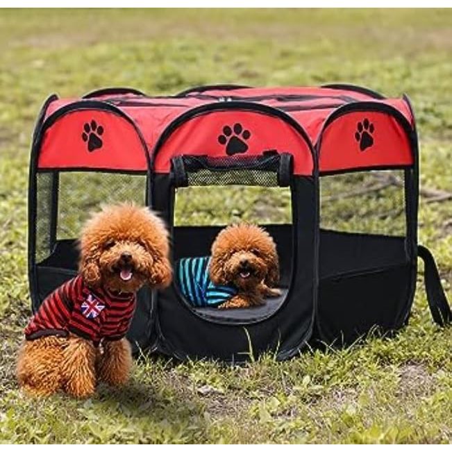 Cercado Casinha Pet Cachorro Gato Dobrável Caminha Animal Cercadinho Dormitório Confortável