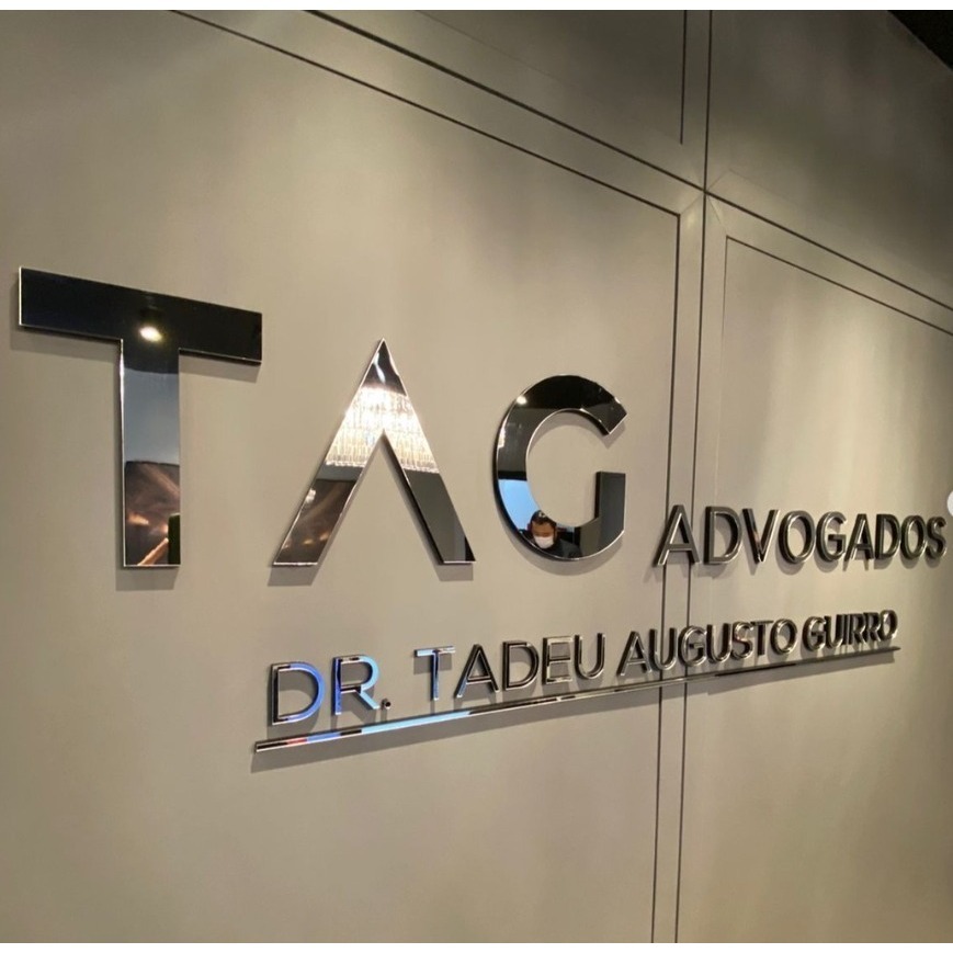 Logo Personalizada em Acrílico Espelho Decorativo – Letreiro