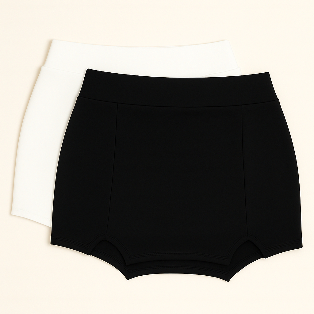 Kit 1 a 4 Short Saia Feminino Justo Cintura Alta Moda Confortável Casual e Academia