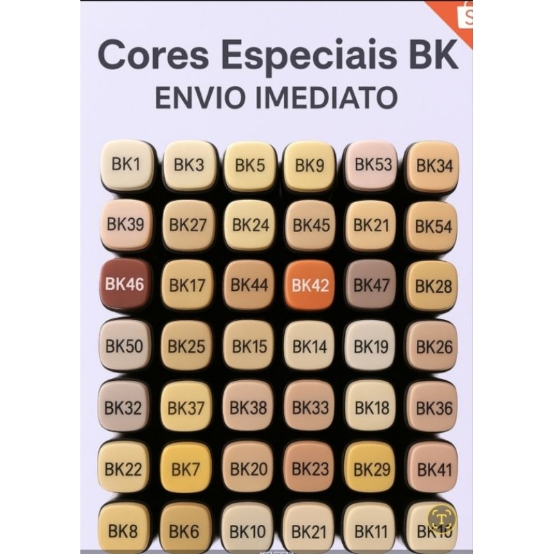 Canetas Marcadores Ponta Dupla- Códigos BK. **VENDA AVULSA** em Oferta na Shopee