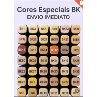 Canetas Marcadores Ponta Dupla- Códigos BK. **VENDA AVULSA** em Oferta na Shopee