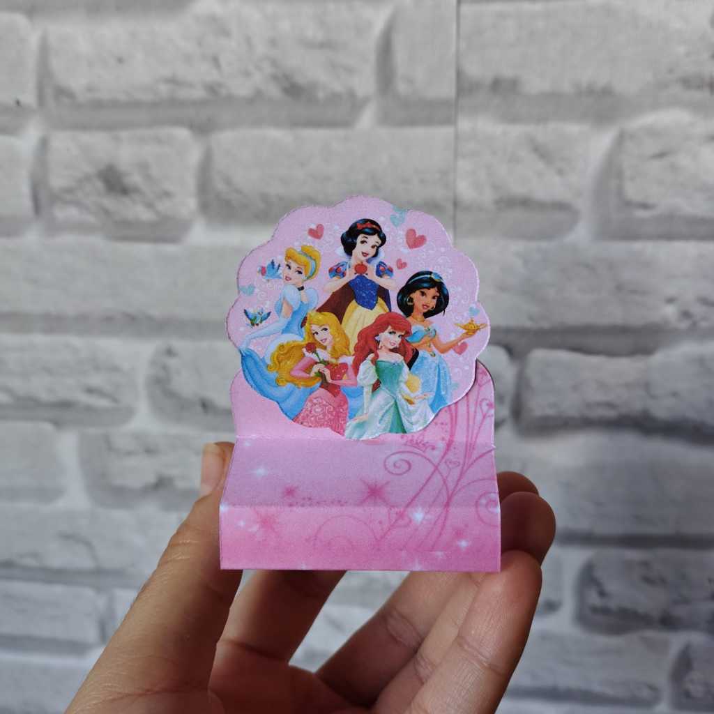 Kit 20 Porta Bis Duplo Princesas Lembrancinha Infantil Personalizados Mimo Aniversario Pegue e Monte