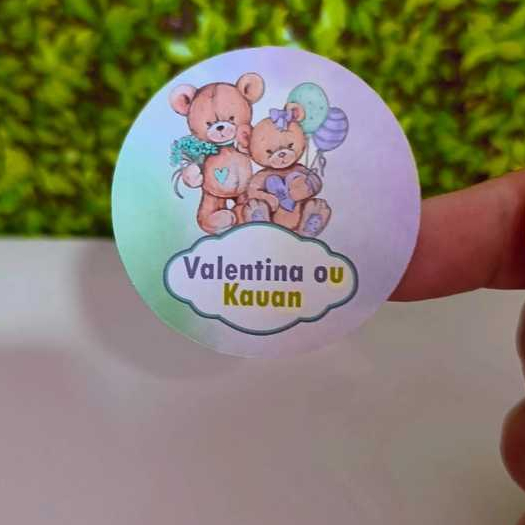 54 Adesivos 5x5 Chá de Bebê Verde e Lilás    Personalizados-Etiquetas-Aniversário-Lembrancinhas- Adesivos Para Tubetes