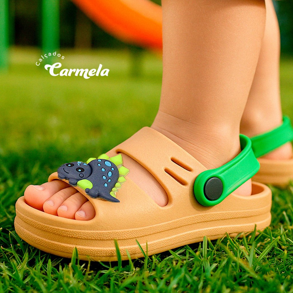 Sandália Infantil Menino Babuche Masculino Confortável Leve Macia Carmela Calçados